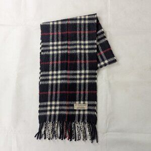 Burberry Black Cashmere Scarf | Iconic Check